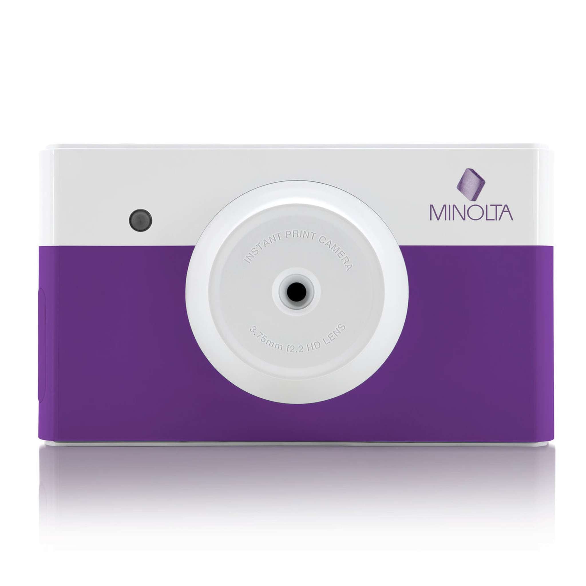 Minolta Instapix Print Camera with Printer Purple , Camera Bag, Diginerds Microfiber Cleaning Cloth, Bundle Minolta