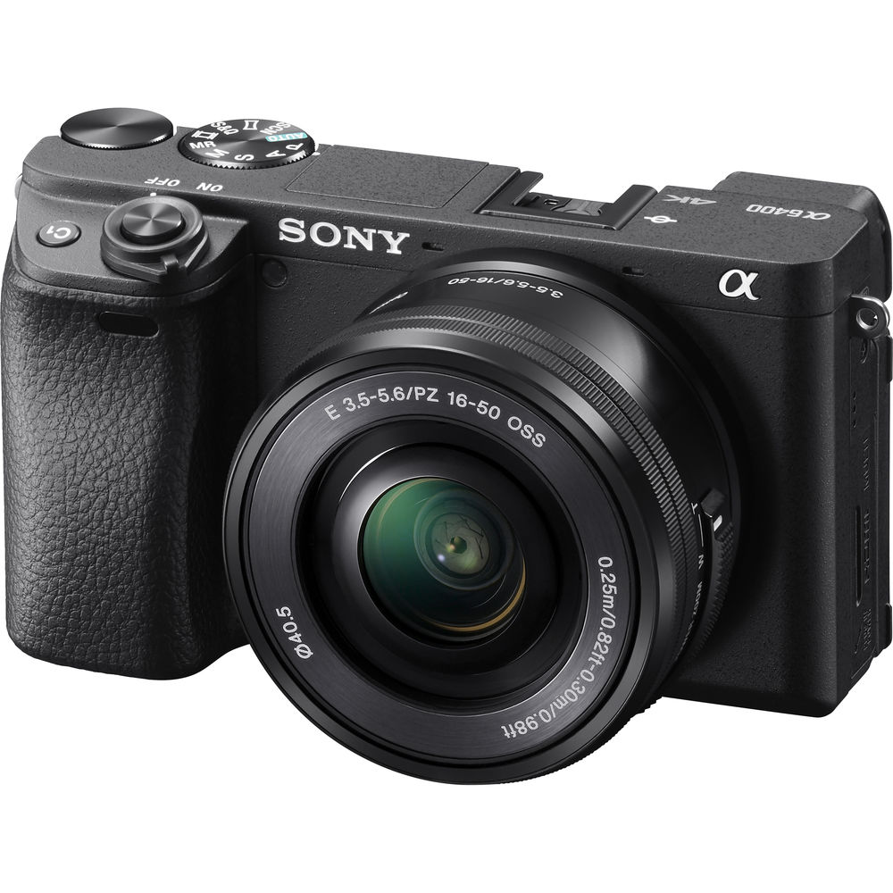 Sony a6400 Mirrorless Camera with 16-50mm Lens with Real-Time Eye Auto Focus - Bundle