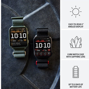 Garmin Venu X1, Thin and Lightweight GPS Smartwatch, Moss with Titanium Caseback