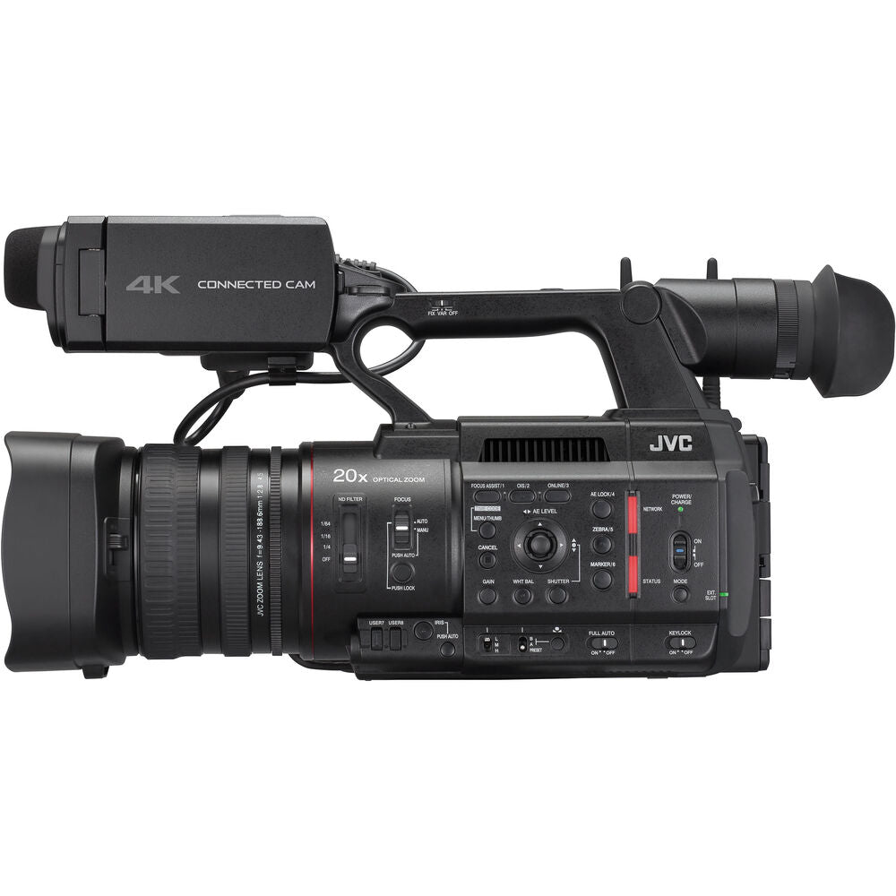 JVC GY-HC550 9.35MP 4K UHD Handheld 4K Broadcast Professional Camcorder + More