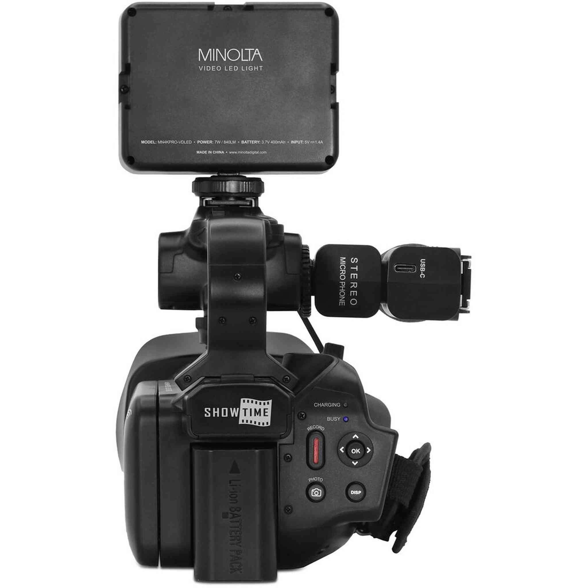Minolta MN4KPRO UHD 4K60 Camcorder Kit, 128GB SDHC/SDXC UHS-I Card Memory Card Minolta