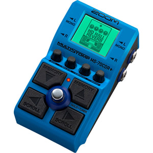 Zoom MS-70CDR+ Multistomp Chorus/Delay/Reverb Pedal, 4xAA WITH CHARGER