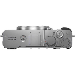 FUJIFILM X-E5 Mirrorless Digital Camera Silver , 64GB Memory Card