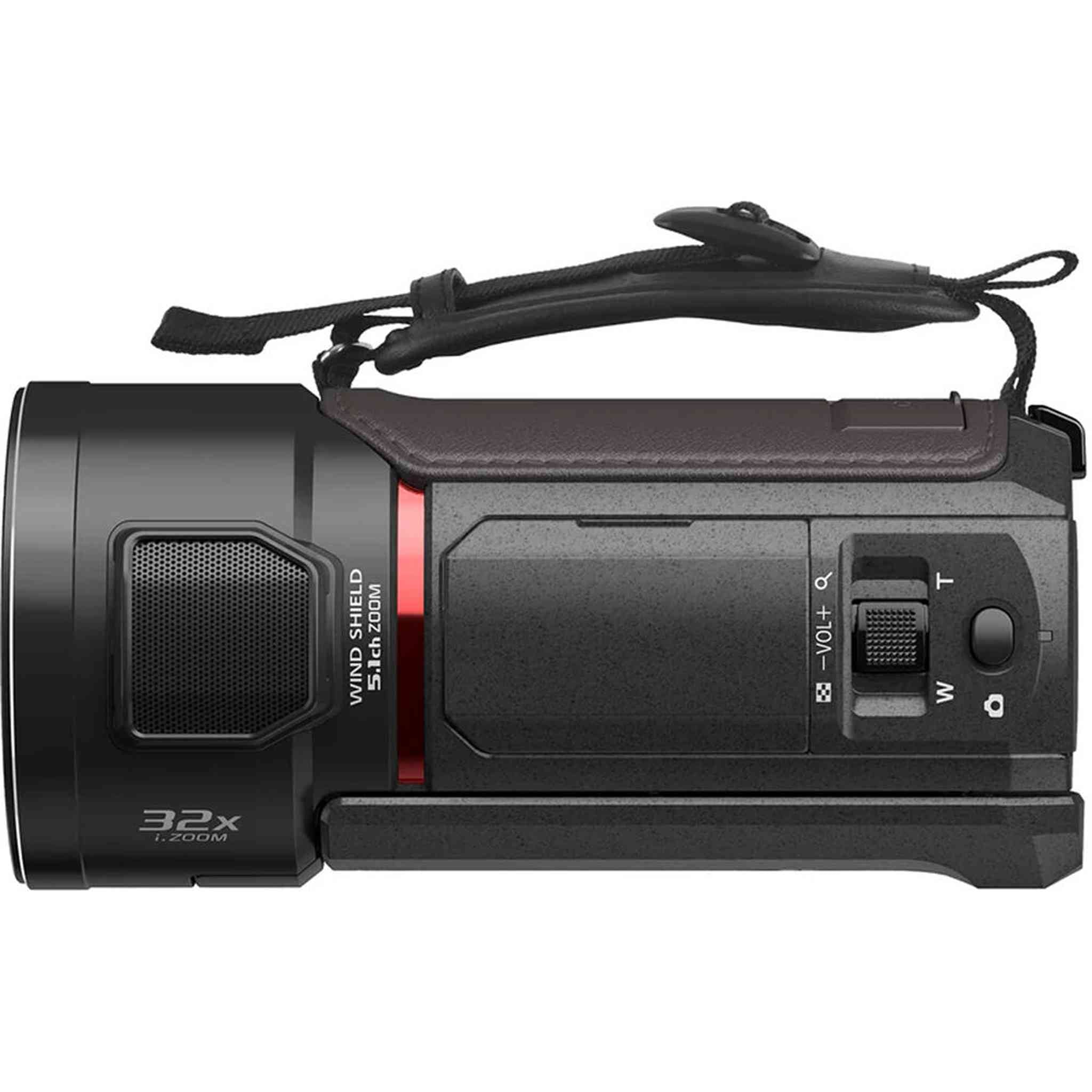 Panasonic HC-VX3 UHD 4K Lightweight Camcorder with 24x Zoom + 128GB Memory Card + More