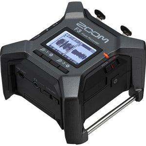 Zoom F3 2-Input / 2-Track Portable Field Recorder Bundle with Accessories