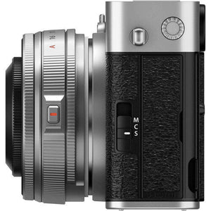 FUJIFILM X-E5 Mirrorless Digital Camera with XF 23mm f/2.8 Lens silver , Printer - Pink