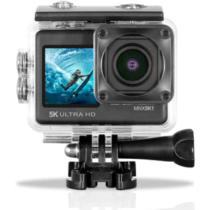 Minolta MNX5K1 5K Ultra HD, 24 MP Action Camera Kit, Waterproof Case- Bundle Kit