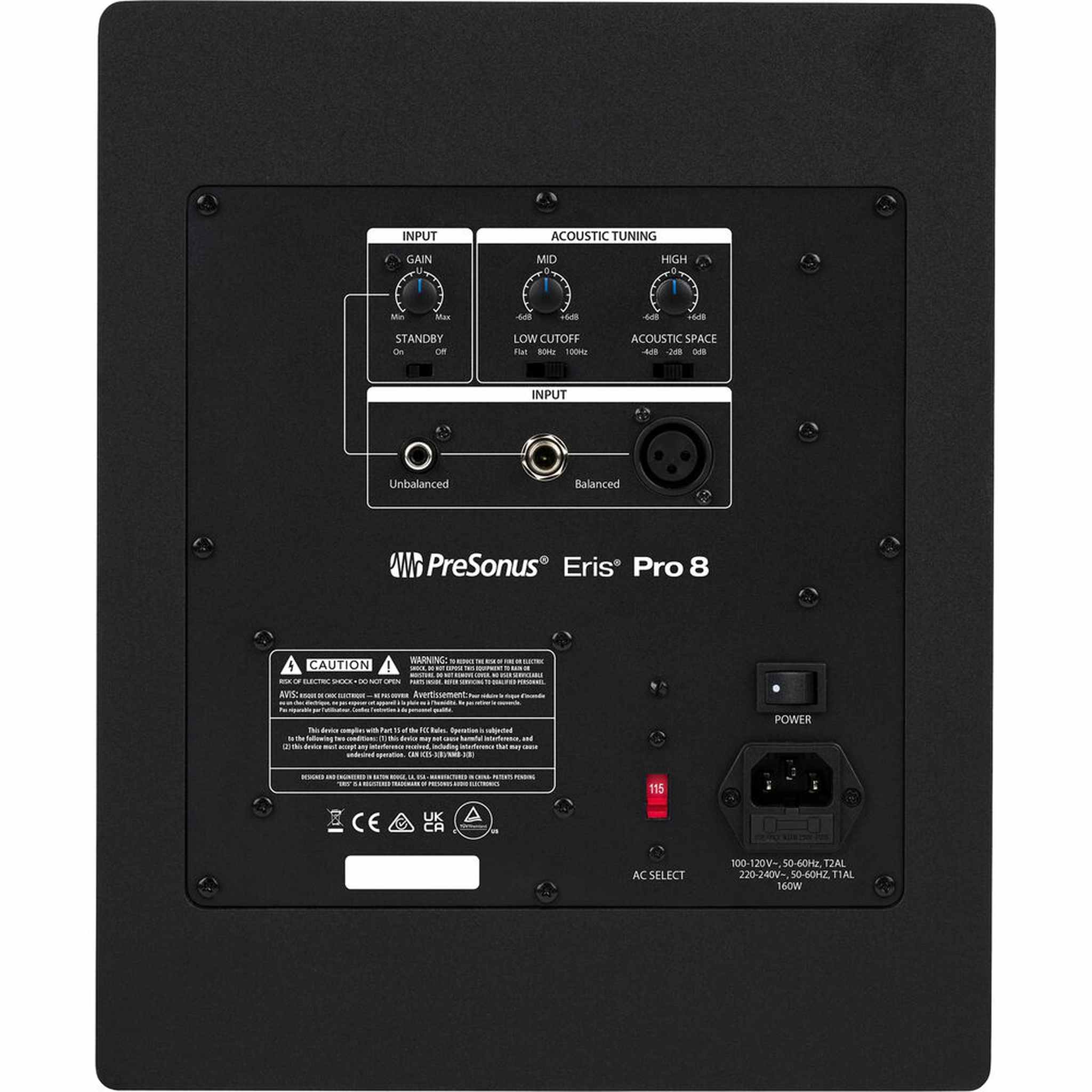 PreSonus Eris Pro 8 2-Way Biamped, Active, 8" Coaxial Studio Monitor Bundle