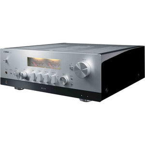 Yamaha R-N2000A 2.1-Channel Network Stereo Receiver Silver , Panasonic DP-UB820-K HDR 4K UHD Network Blu-ray Player, Cat5e Ethernet Patch Cable Stranded - Black, Bundle
