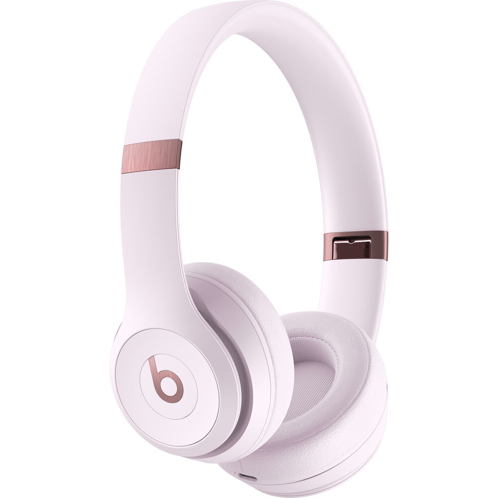 Beats Solo 4 Wireless On-Ear Headphones Cloud Pink Bundle With Accessories