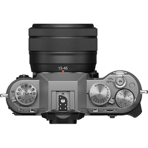 Fujifilm X-T50 Mirrorless Digital Camera XC15-45mm + 128GB Memory Card- Silver