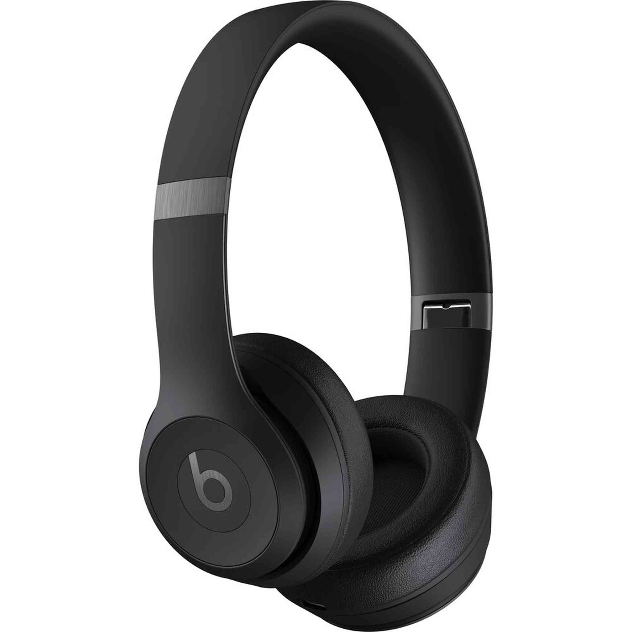 Beats Solo 4 Wireless On-Ear Headphones Matte Black Bundle With Accessories Beats