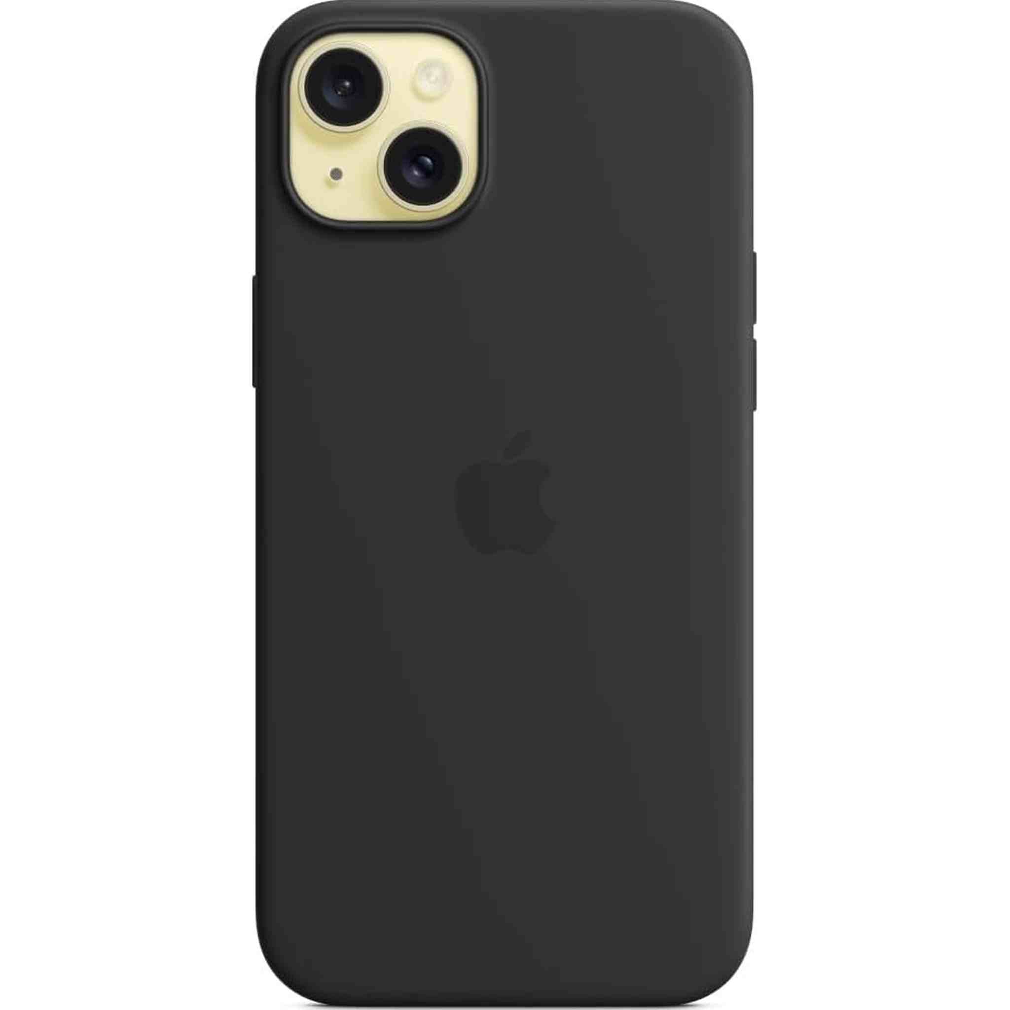 Apple iPhone 15 Plus Silicone Case - Black Bundle