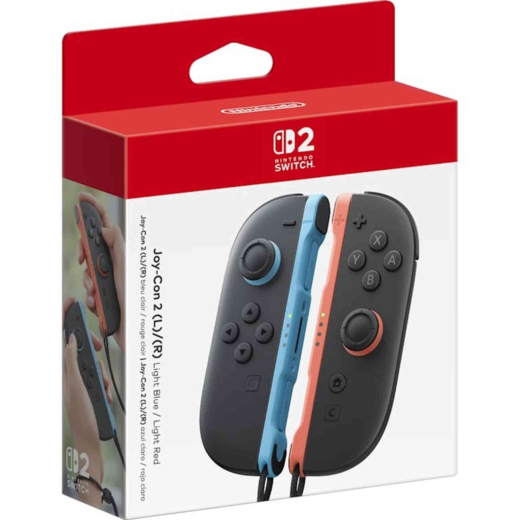 Nintendo Switch 2 Pro Controller + Joy-Con 2 L / R Light Blue/Light Red + Joy-Con 2 Wheel set of 2 + Switch 2 Camera + More
