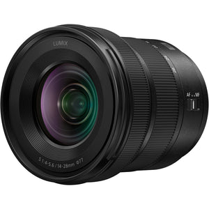 Panasonic LUMIX S Series Camera Lens, 14-28mm F4-5.6 Ultra Wide-Angle Zoom Lens with Macro Capability, S-R1428