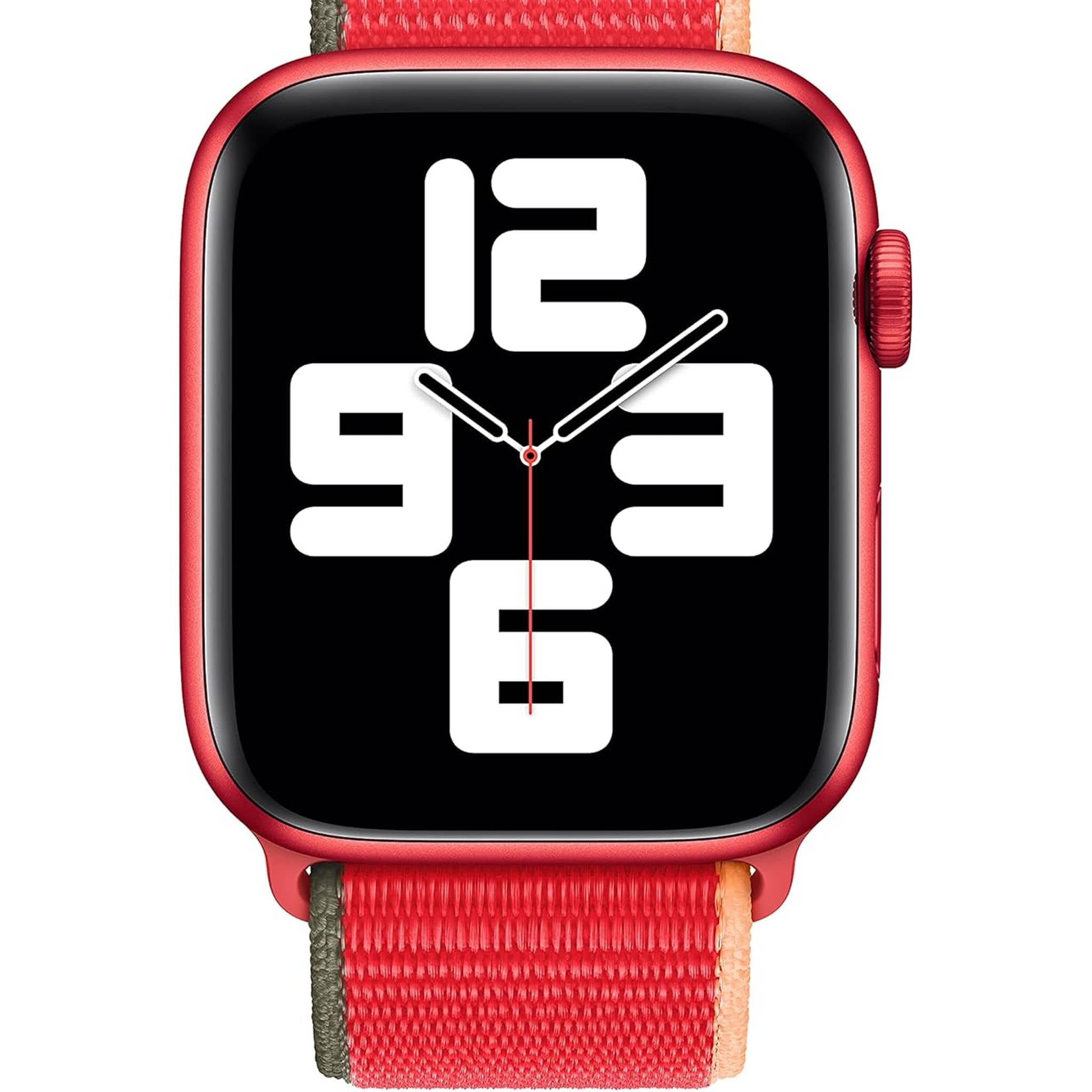 Apple Watch 44mm Sport Loop - Red with USB-C Charging Block Bundle Apple