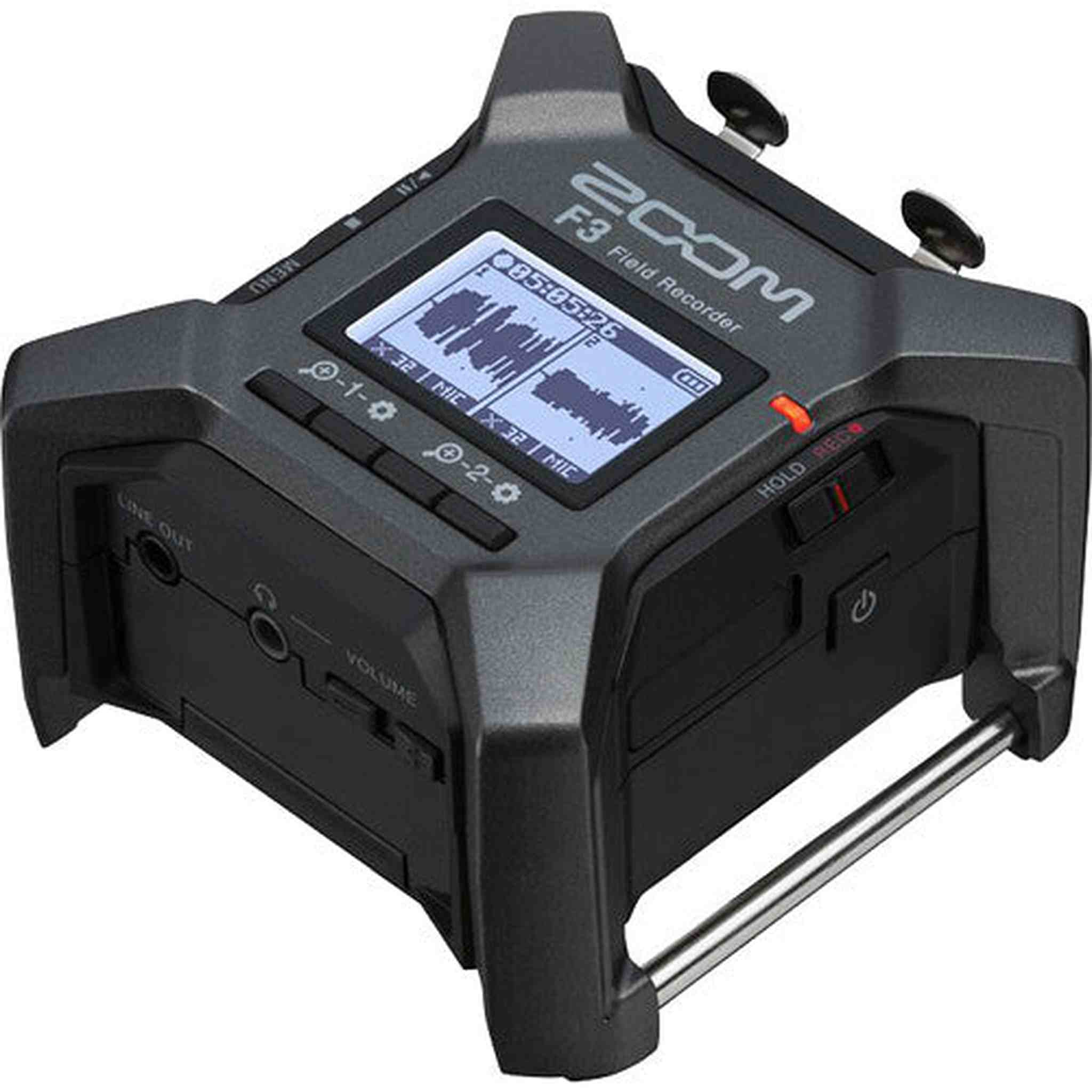 Zoom F3 Professional Field Recorder, 32-bit Float Recording, 2 Channel Recorder, Dual AD Converters, 2 Locking XLR/TRS Inputs, Battery Powered, Wireless Control