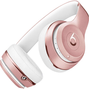 Beats Solo3 Wireless On-Ear Headphones Rose Gold Bundle With Accessories