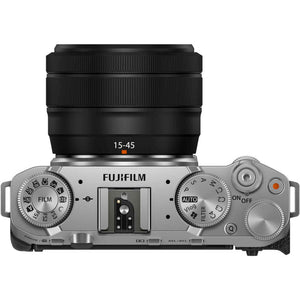 Fujifilm X-M5 Mirrorless Camera + XC 15-45mm f/3.5-5.6 OIS PZ Lens Bundle- Silver