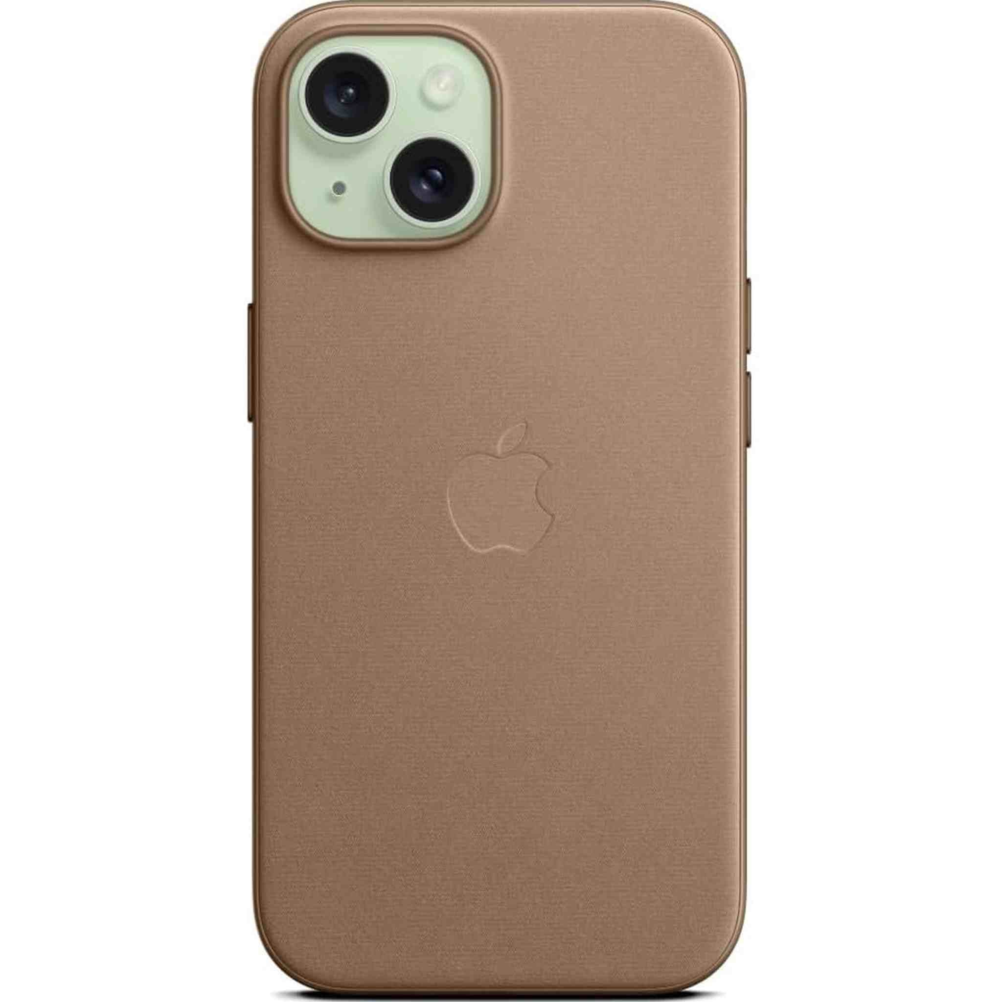 Apple iPhone 15 Finewoven Case - Taupe Bundle