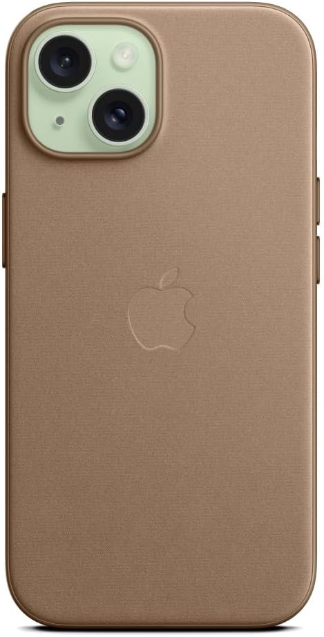 Apple iPhone 15 Finewoven Case - Taupe Bundle
