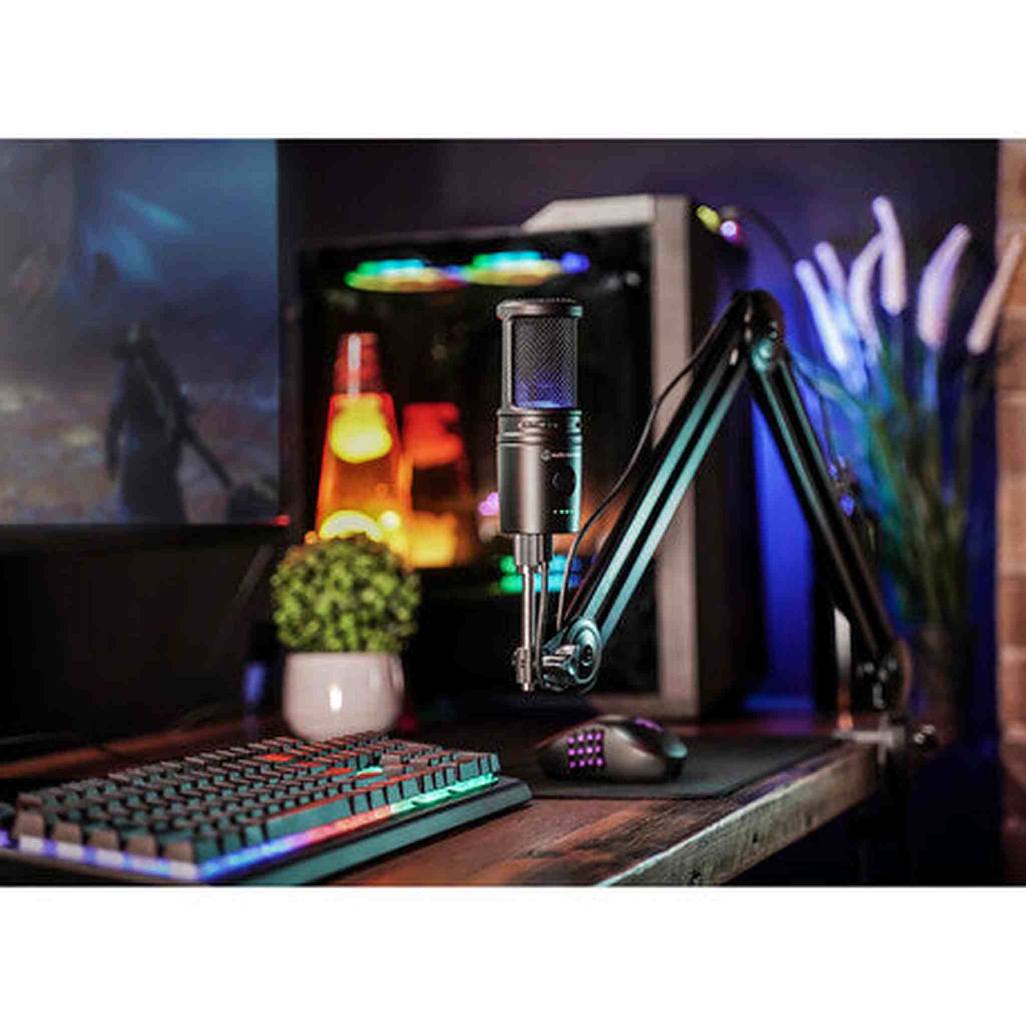 Audio-Technica AT2020USB-XP Cardioid Condenser USB Microphone,Boom Arm Mic Stand