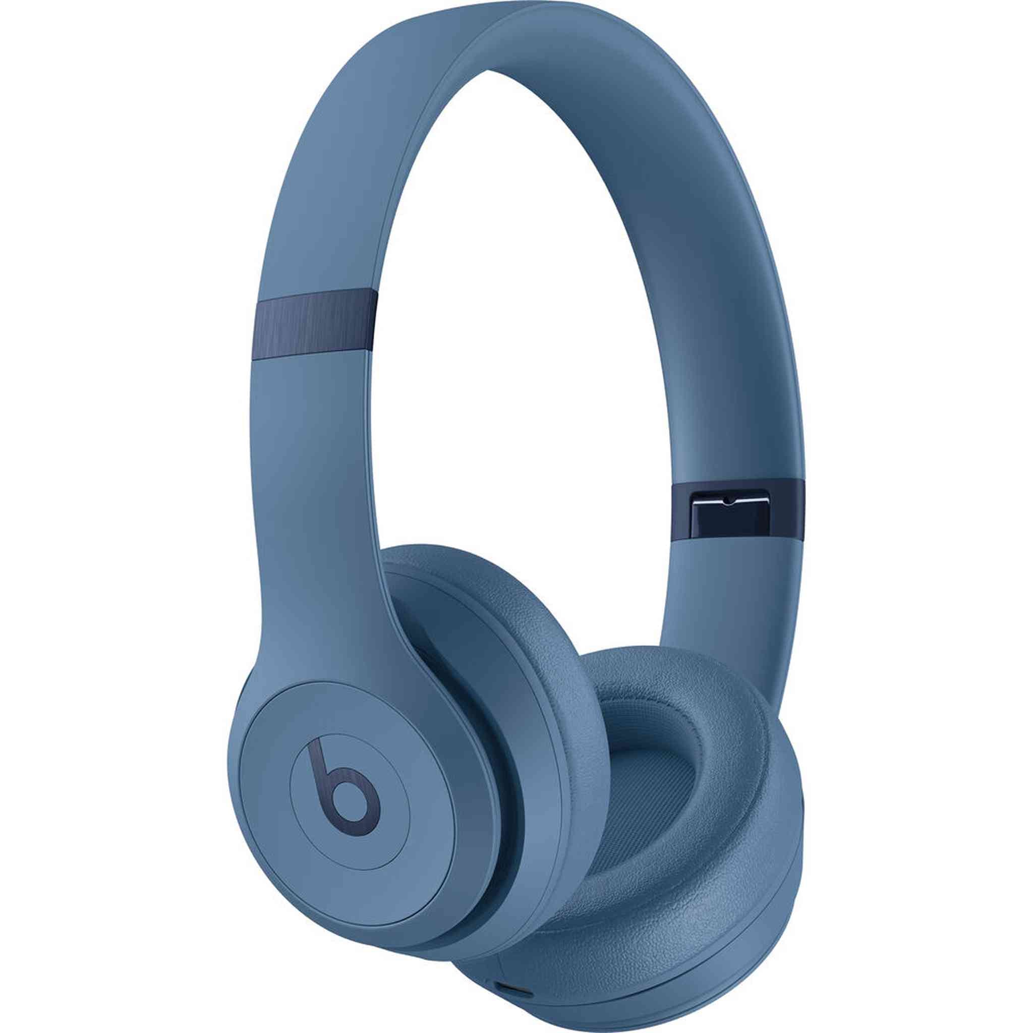 Beats by Dr. Dre Beats Solo 4 Wireless On-Ear Headphones Slate Blue Bundle Beats