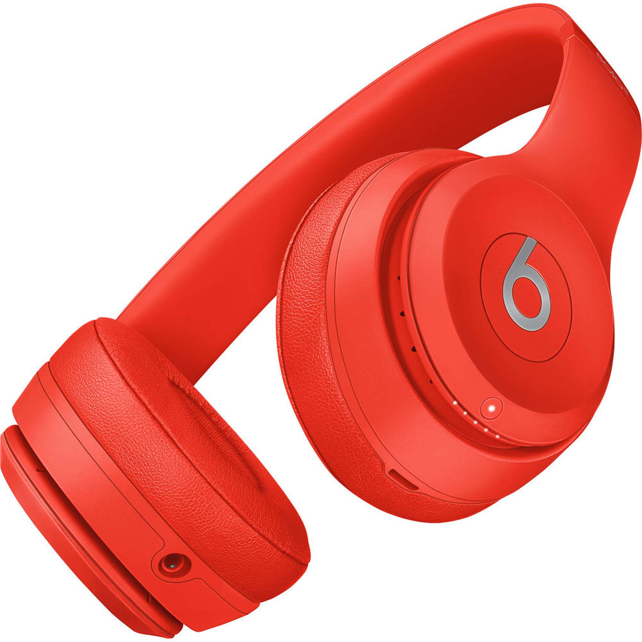 Beats Solo3 Wireless On-Ear Headphones Citrus Red Bundle With Accessories