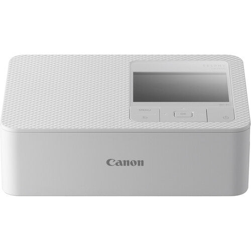 Canon SELPHY CP1500 Photo Printer White + Canon RP-108 Color Ink and Paper Set + More Bundle