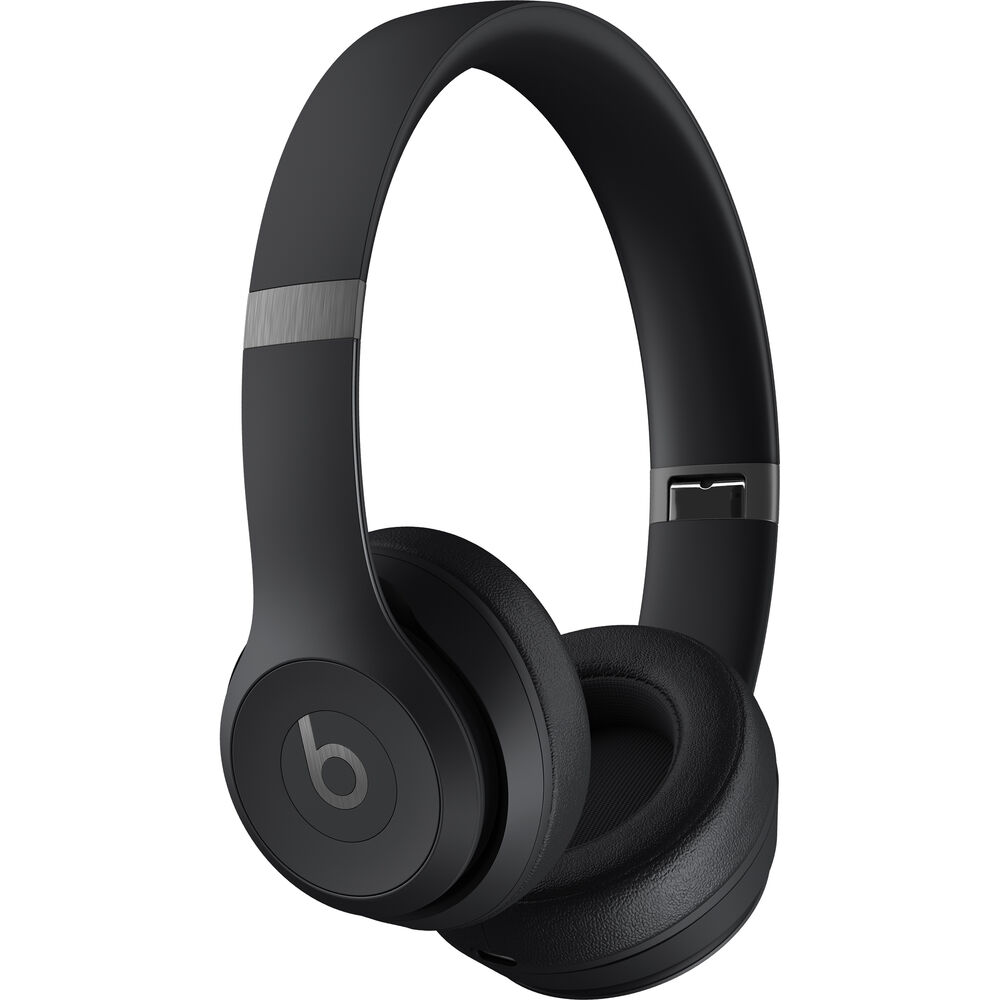 Beats Solo 4 Wireless On-Ear Headphones Matte Black Bundle With Accessories
