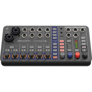 Zoom LiveTrak L-6 Portable 6-Channel Digital Mixer, USB C to Male USB C Cable