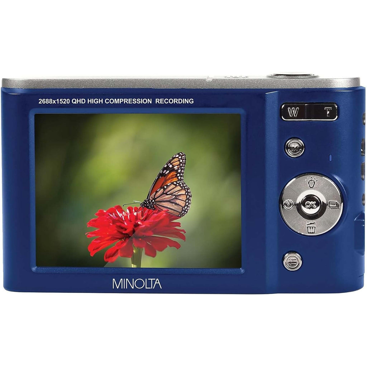 Minolta MND20 44 MP / 2.7K Ultra HD Digital Camera Blue