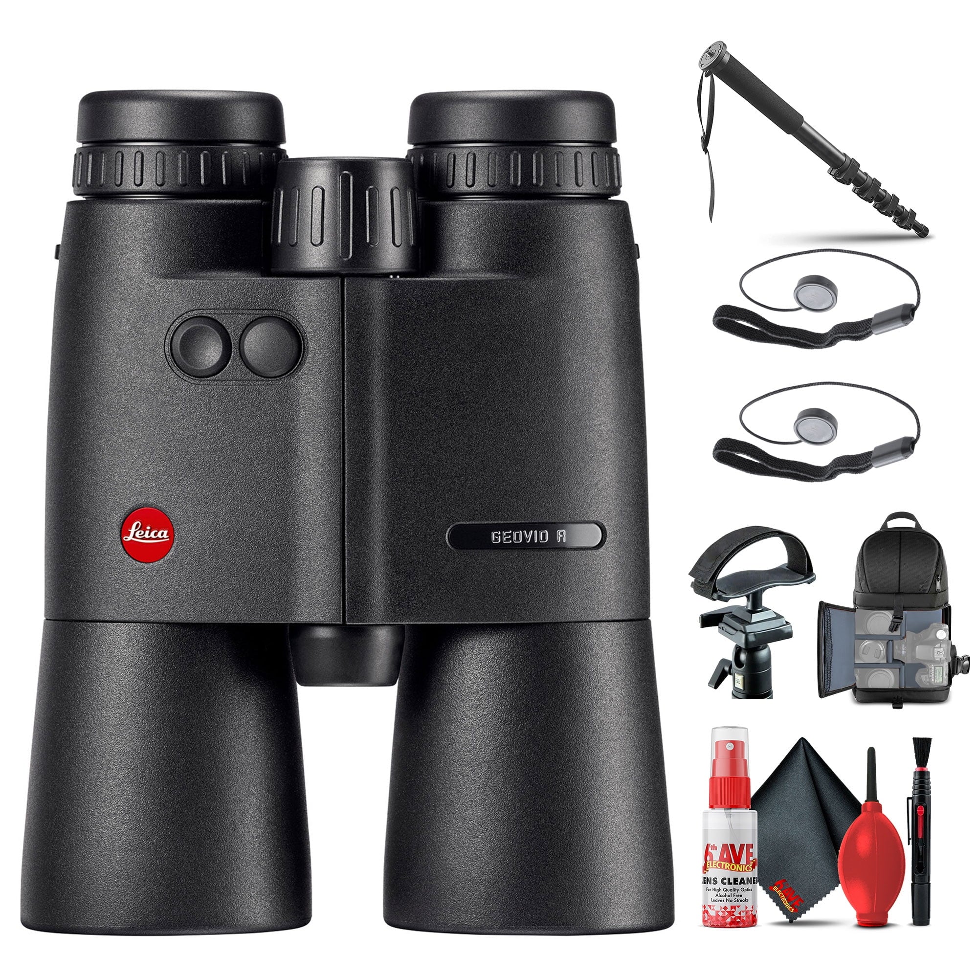 Leica 15x56 Geovid R Rangefinder Binoculars (40814) + Tripod Adapter + BackPack + More
