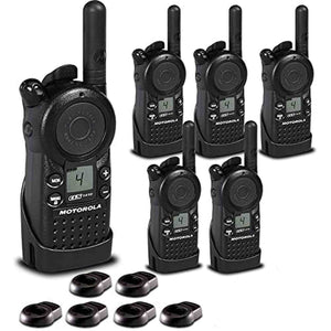 6 x Motorola CLS1410 UHF 1 W 4-Channel 2-Way Radio CLS1410 - 6 Pack Bundle Motorola Solutions