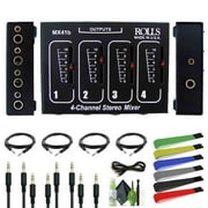 Rolls MX41b Stereo Four Channel Passive Mixer Bundle rolls
