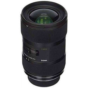 Sigma 210306 18-35mm F1.8 DC HSM Lens for Nikon APS-C DSLRs Black - International Version No Warranty Sigma