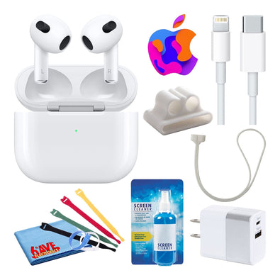 Apple AirPods with MagSafe Charging 3rd Gen with Cable Ties + 2-Chargers