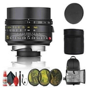 Leica Summilux-M 35mm f/1.4 ASPH. Lens Black 11726 + Filter Kit + More Leica
