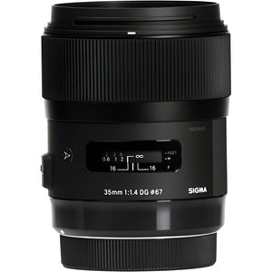 Sigma 35mm f/1.4 DG HSM Art Lens for Canon EF USA Standard Bundle