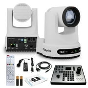 PTZOptics Move 4K PTZ Camera with 20x Zoom White PT20X-4K-WH-G3 + PT-JOY-G4 Controller