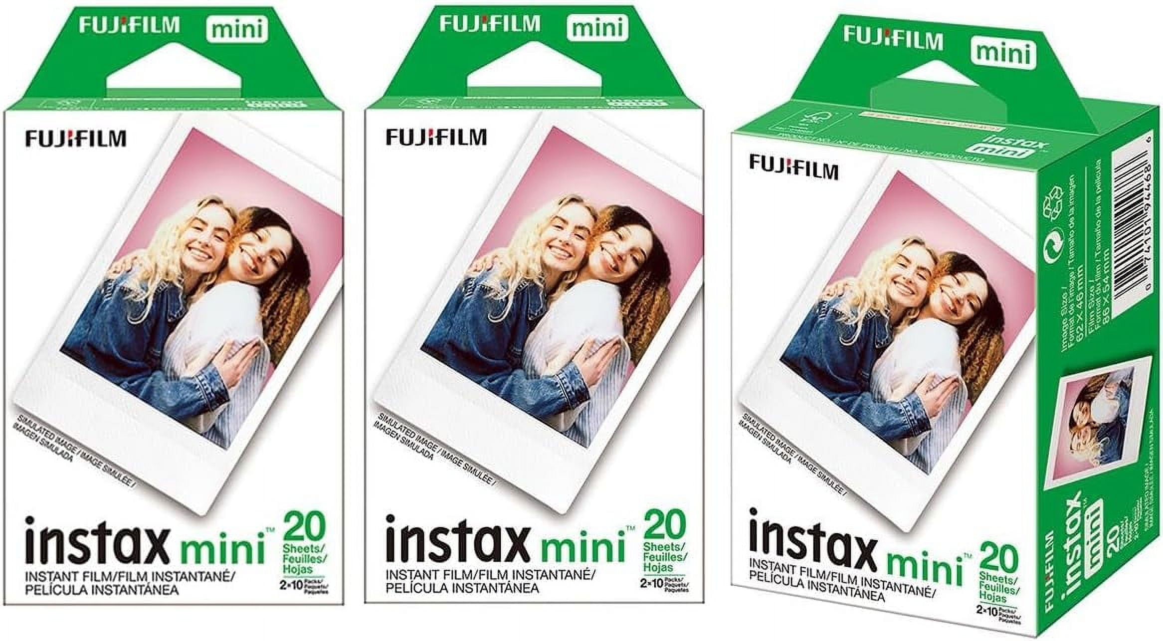 Fujifilm Instax Mini Instant Film 60 Sheets for Mini 9, Mini 8, Mini 70, SP-2