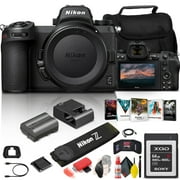 Nikon Z 7II Mirrorless Digital Camera 45.7MP Body Only 1653 + 64GB XQD Card + Corel Photo Software + Case + HDMI Cable + Card Reader + Cleaning Set + Hand Strap - International Model Bundle Nikon