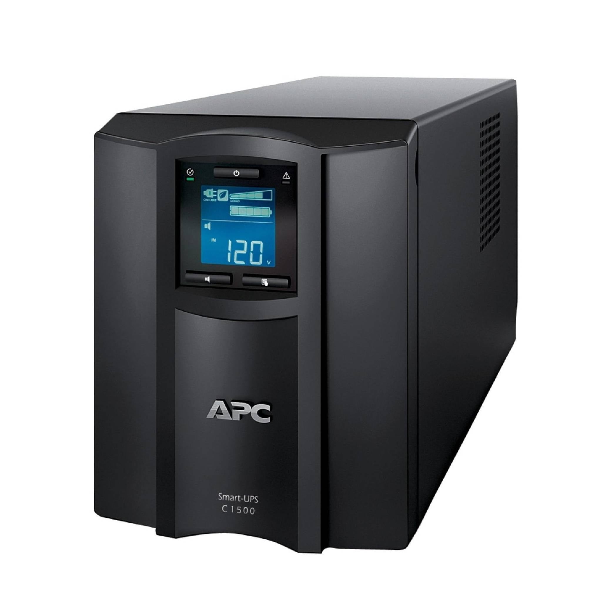 APC 1500VA Smart UPS with SmartConnect, SMC1500C Sinewave UPS Battery Backup, AVR, 120V, Line Interactive Uninterruptible Power Supply APC