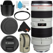 Canon EF 70-200mm f/2.8L USM Telephoto Zoom Lens Bundle for Canon SLR Digital Cameras Intl Model - Starter