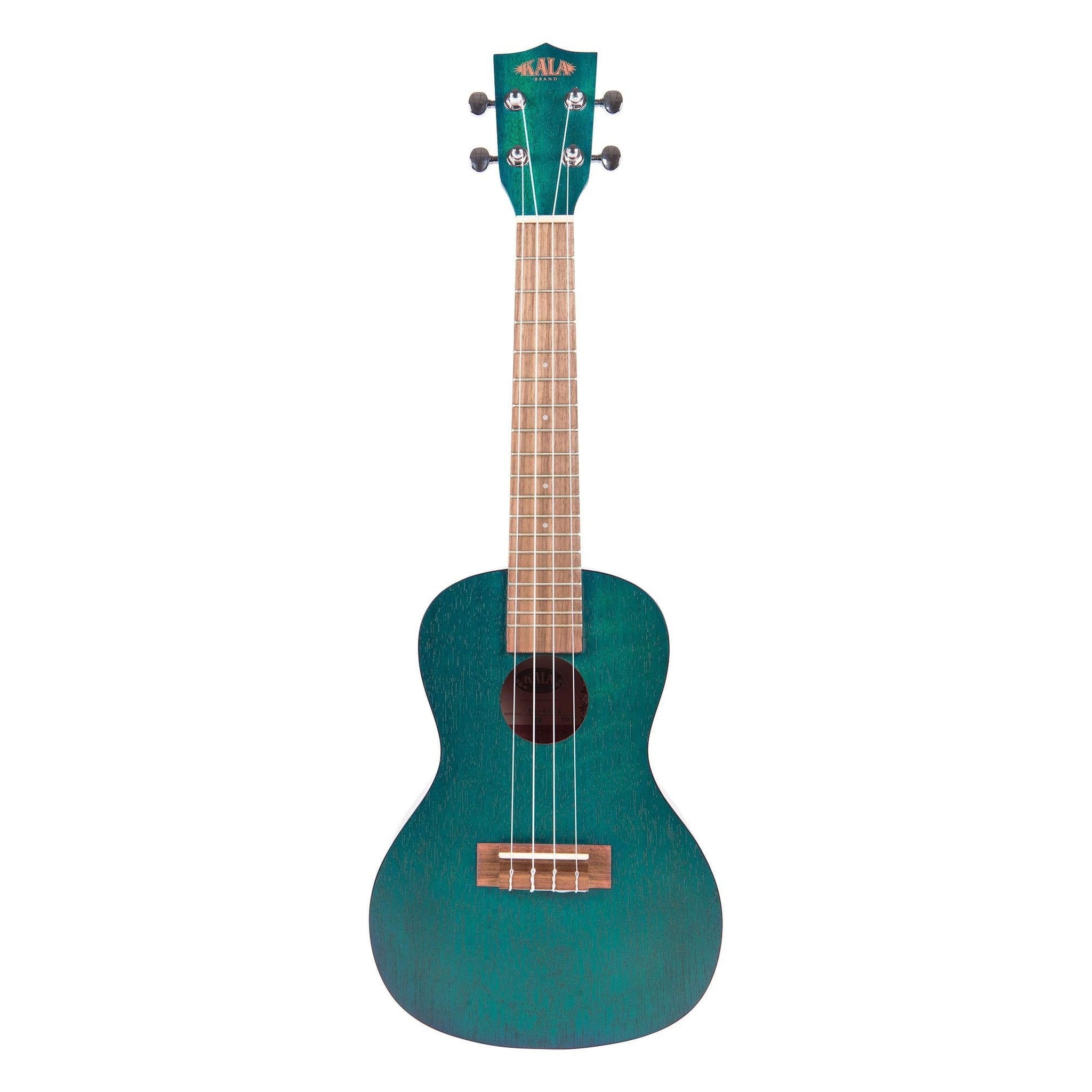 Kala Brand Music Co. Blue Exotic Mahogany, 4-String Ukulele, Right-Handed, Concert KA-CEMB Kala