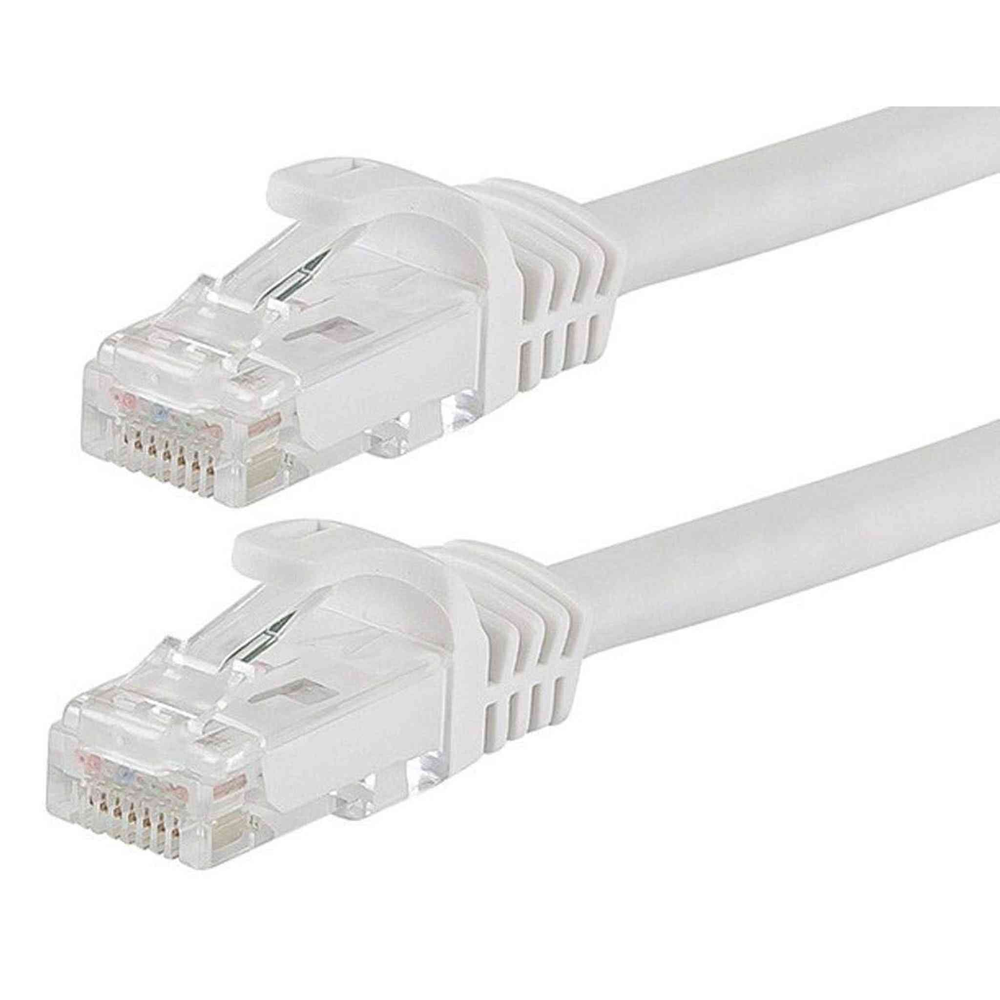 Monoprice Flexboot Cat6 Ethernet Patch Cable - Network Internet Cord - RJ45, Stranded, 550Mhz, UTP, Pure Bare Copper Wire, 24AWG, 0.5ft, White