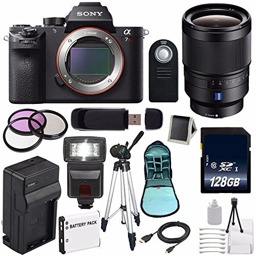 Sony Alpha a7R II Mirrorless Digital Camera (International Model) + Sony Distagon T FE 35mm f/1.4 ZA Lens + 72mm 3 Piece Amazing Bundle