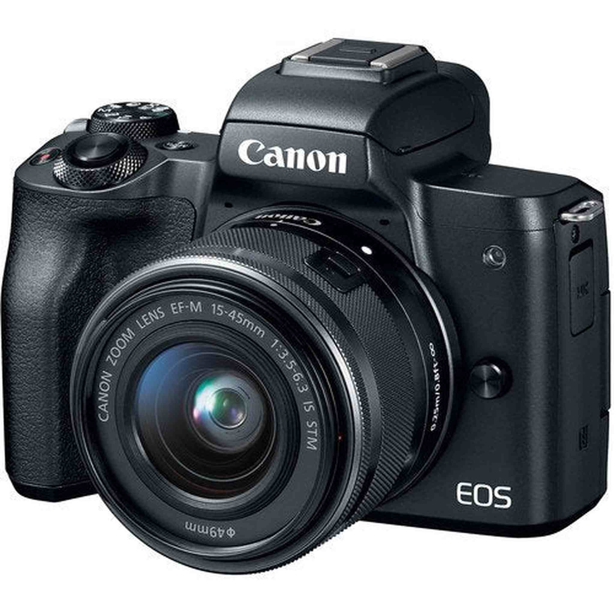 Canon EOS M50 Mirrorless Digital Camera with 15-45mm Lens and 4K Video 2680C011 Starter Bundle - International Model Canon