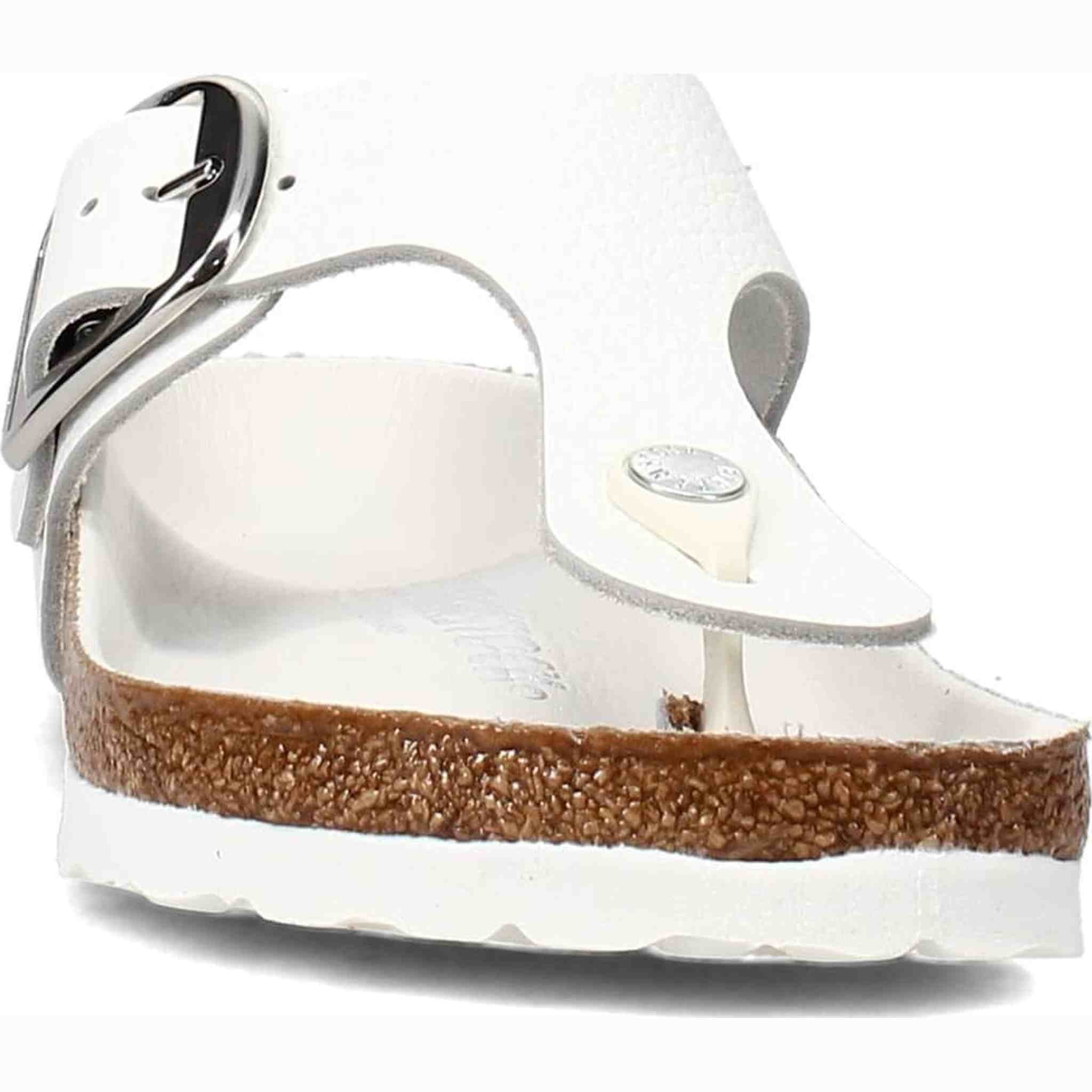 Birkenstock Women's Gizeh Big Buckle Sandals, White, 8 Medium US
