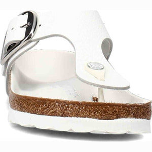 Birkenstock Women's Gizeh Big Buckle Sandals, White, 8 Medium US